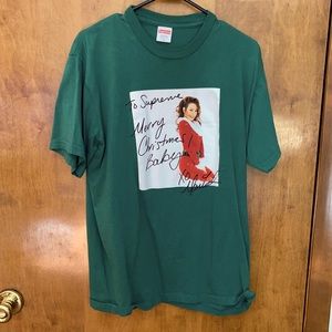 Supreme limited edition Mariah Carey Christmas graphic tee